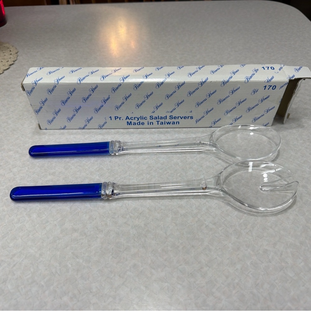 Princess House acrylic salad servers NIB